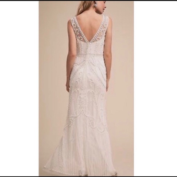 NWT BHlDN Sorrento ivory Formal long - Picture 5 of 9